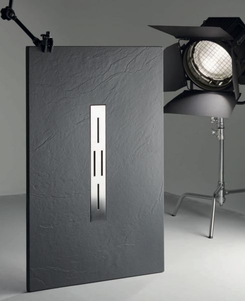 Receveur de douche 70 x 100 cm évacuation centrale résine extra plat - Alcala