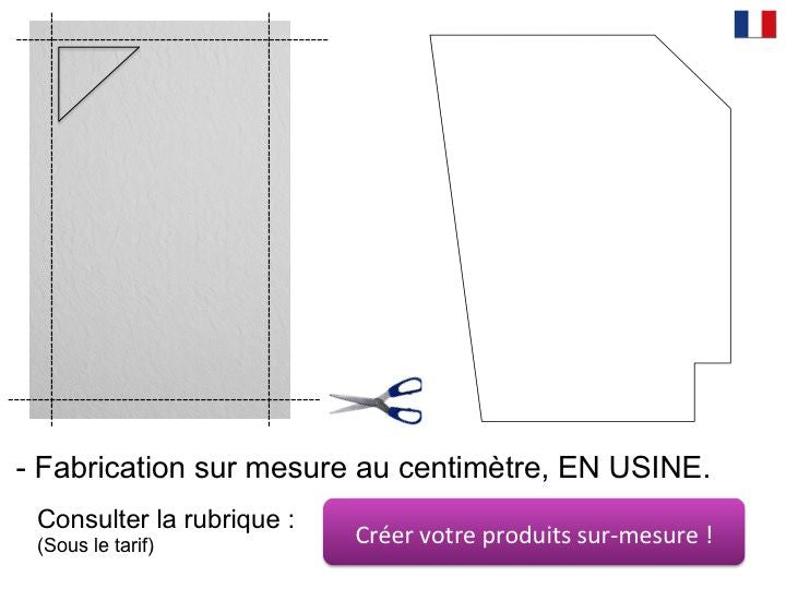 Receveur de douche, évacuation angle gauche berlin gauche 70x 120