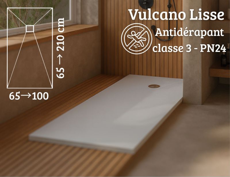 Receveur de douche antidérapant 120cm
